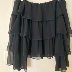 Zara off the shoulder long sleeve top